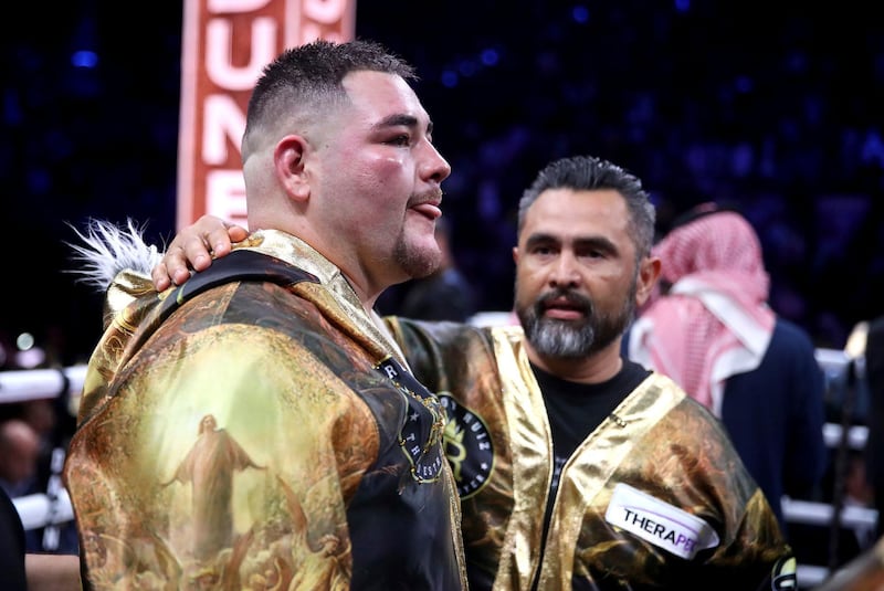Andy Ruiz Jr after losing on points to Britain's Anthony Joshua. PA
