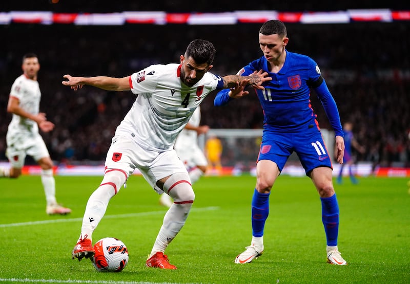 Elseid Hysaj: 7 -The Albania captain looked the most secure of his backline, making a vital header to deny Kane another easy goal in the first half to turn the ball behind. PA