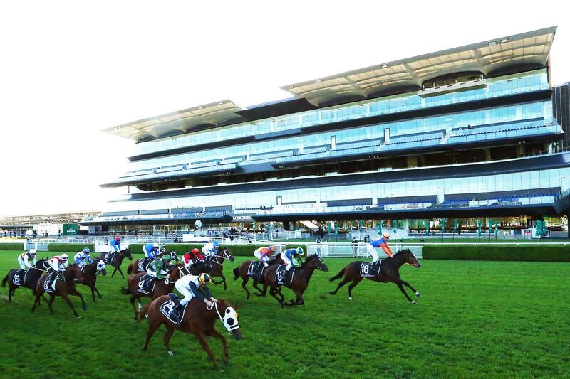 James Innes Jnr guides Nettoyer to victory in the Doncaster Mile at Royal Randwick Racecourse. Getty