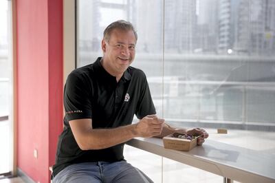 DUBAI, UNITED ARAB EMIRATES - Feb 28, 2018.
Ian Ohan, Founder & CEO of Freedom Pizza, is cutting single-use plastic, and introducing bio-degradable paper.

(Photo: Reem Mohammed/ The National)

Reporter: Anna Zacharias
Section: NA