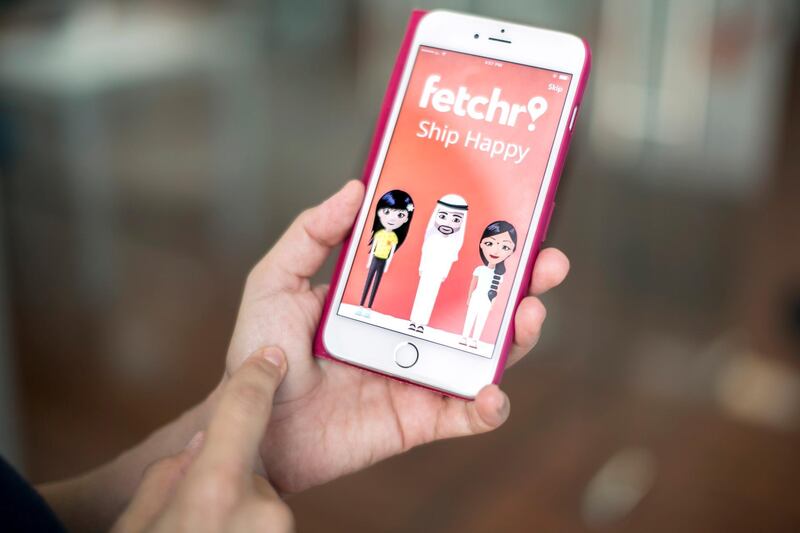 DUBAI, UNITED ARAB EMIRATES, JUNE 10, 2015. Joy Aljouny, Co-Founder of Fetchr. Fetchr's app gives its users the ability to send or receive anything, anywhere, using just their phone’s GPS co-ordinates.  Photographer: Reem Mohammed / The National  *** Local Caption ***  RM_20150610_FETCHR_12.jpg