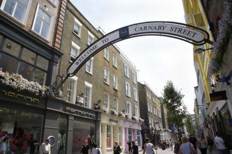 London, England, UK --- Carnaby Street --- Image by © Tony Latham/LOOP IMAGES/Loop Images/Corbis *** Local Caption *** WK23AU-TR-MKOP-SOHO.jpg