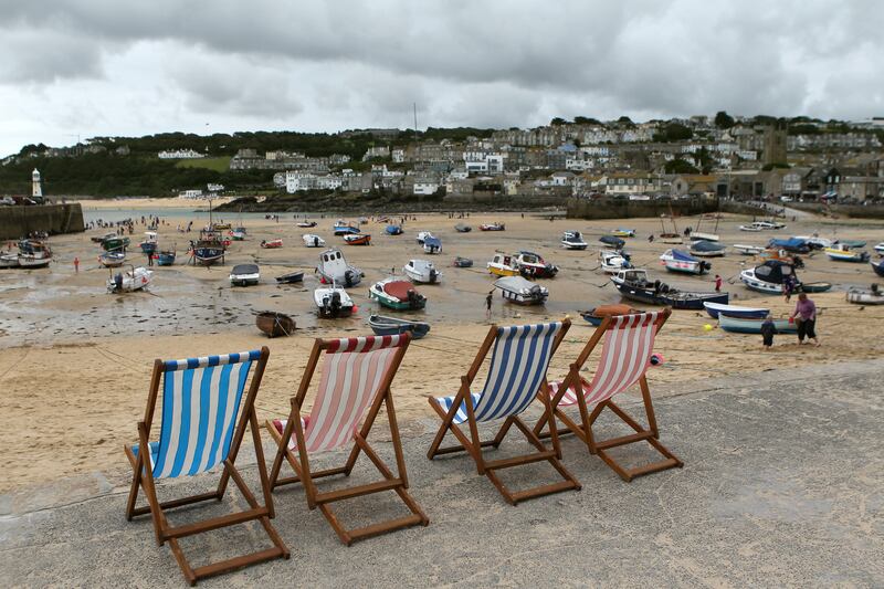 The harbour at St Ives, Cornwall. PA