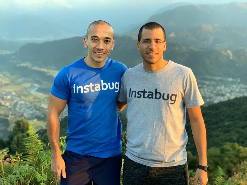 Instabug founders Moataz Soliman and Omar Gabr raised $5 million in Series A funding in May. Courtesy Instabug
