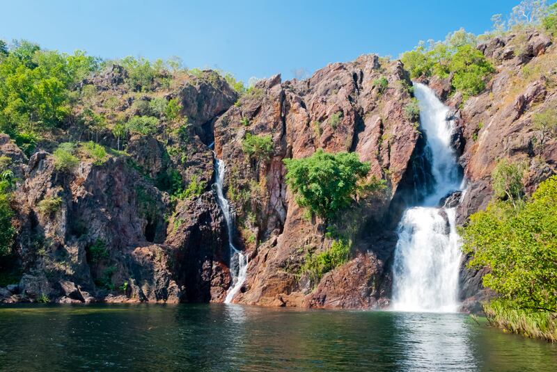 A tourist was recently killed by a crocodile at Wangi Falls in the Litchfield National Park in the Northern Territory. Getty Images