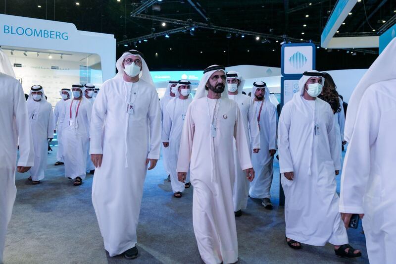 Sheikh Mohammed bin Rashid, Vice President and Ruler of Dubai, attends the World Government Summit in Dubai. Photo: Dubai Media Office
