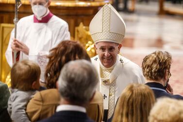 Pope Francis expressed hope that Lebanon's politicians 'work tirelessly for the common good' of the country in a letter to President Michel Aoun. EPA