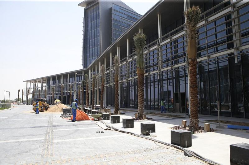 The Dh4 billion Sheikh Shakhbout Medical City is 90 per cent complete and will open soon. Ravindranath K / The National