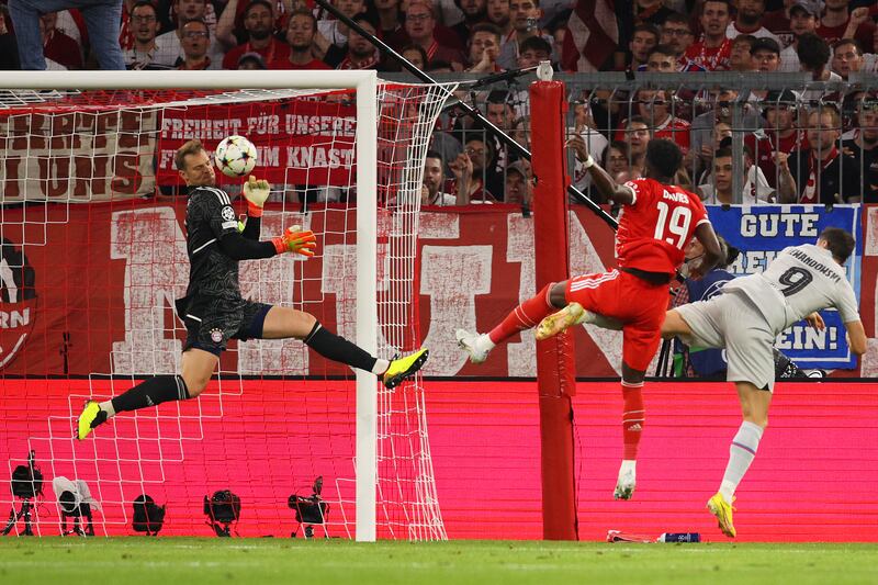 BAYERN MUNICH RATINGS: Manuel Neuer 6 – Made some good saves but had a moment of fear after gifting the ball to Lewandowski after 13 minutes. Getty Images