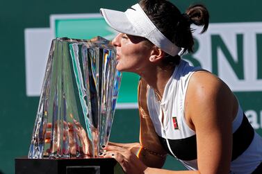 Bianca Andreescu won her first WTA title at Indian Wells on Sunday. EPA