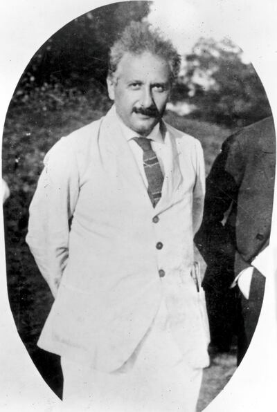 1921:  German-Swiss-US mathematical physicist Albert Einstein (1879 - 1955), winner of the 1921 Nobel prize for physics.  (Photo by General Photographic Agency/Getty Images)