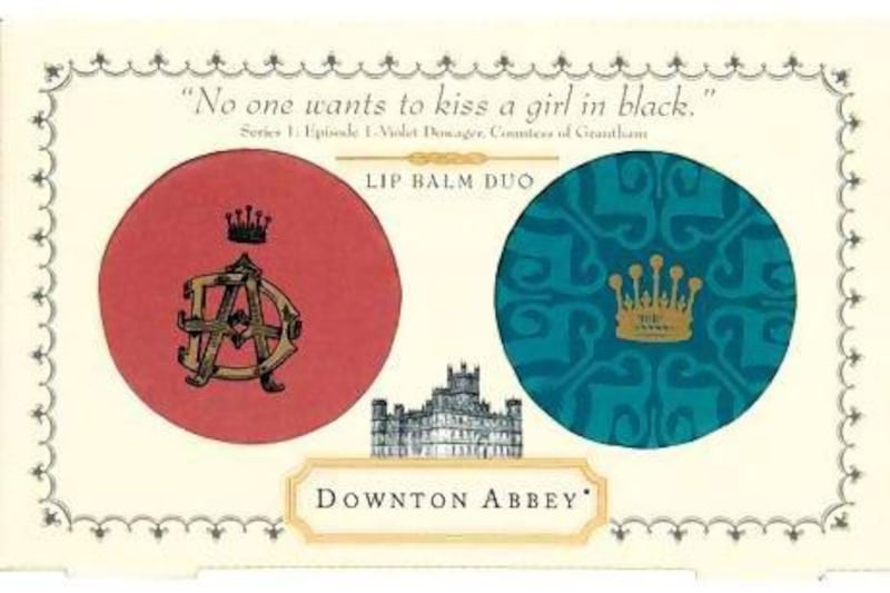 From October, Marks & Spencer will be selling a Downton Abbey beauty line, including this lip balm. Courtesy Marks & Spencer