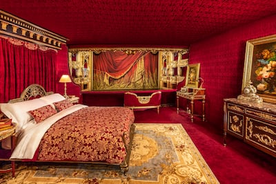 Guests will sleep in a bedroom created in the Box of Honours. Photo: Airbnb