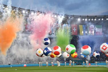 General view of the Euro 2020 opening ceremony at Stadio Olimpico in Rome on Friday. Reuters