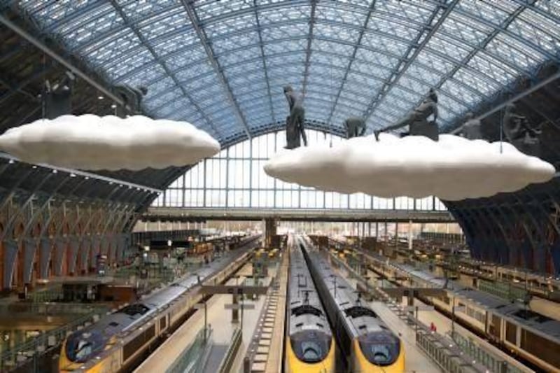 Lucy Orta's piece Clouds:Meteros was installed at St Pancras railway station in London earlier this year. Courtesy Lucy Orta