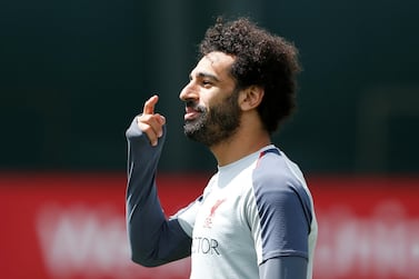Soccer Football - Champions League Final - Liverpool Media Day - Melwood, Liverpool, Britain - May 28, 2019 Liverpool's Mohamed Salah during training Action Images via Reuters/Craig Brough