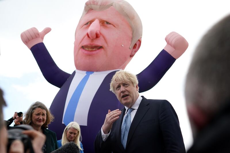 Boris Johnson visits Hartlepool after Conservative Party candidate Jill Mortimer won a parliamentary by-election in May, 2021. Getty Images