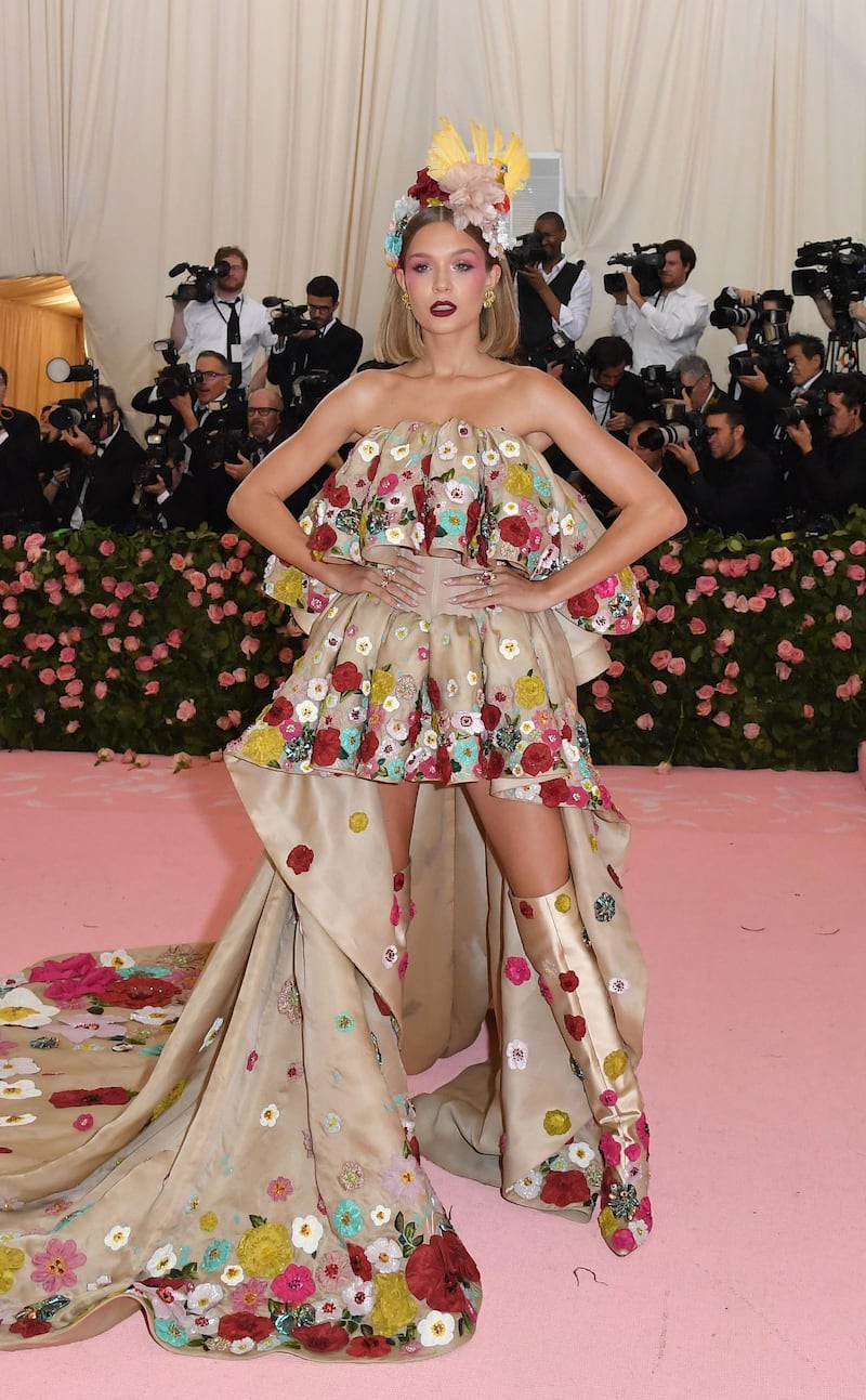 Model Josephine Skriver arrives at the 2019 Met Gala in New York on May 6. AFP