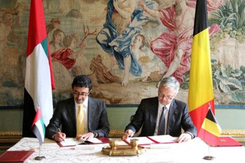 April 13, 2013- Sheikh Abdullah bin Zayed meets Belgian foreign minister

WAM