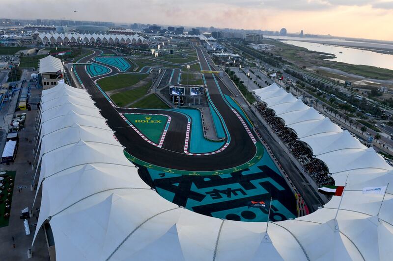 The new grandstand at Yas Marina Circuit. Photo: Yas Marina Circuit