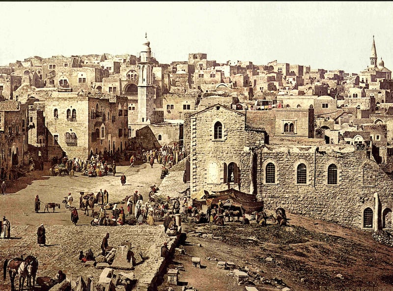 A photograph of Bethlehem from about 1890 was also on display. IMA