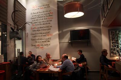 The interior of Chez Mado restaurant in Marrakech. John Brunton