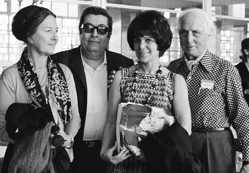Max Ernst and Dorothea Tanning, end of visit at Beirut airport, 1969, by Waddah Faris. Courtesy of Saleh Barakat Gallery