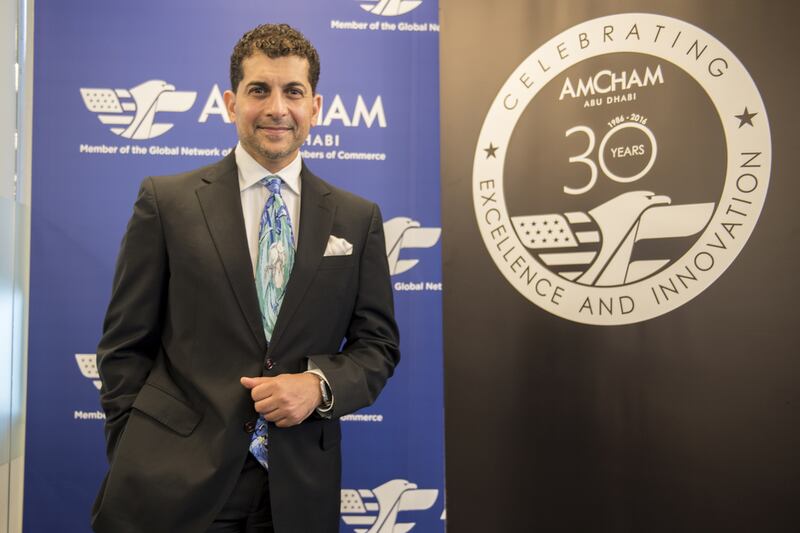 Sharief Fahmy, the chairman of AmCham Abu Dhabi, wants to help Emiratis understand the American culture. Vidhyaa for The National 