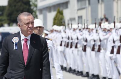 Turkey's President Erdogan continues to threaten to block Swedish and Finnish membership in Nato. AP