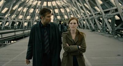 Clive Owen and Julianne Moore star in Children of Men, which imagines a world in which fertility has been destroyed. Photo: Universal Pictures