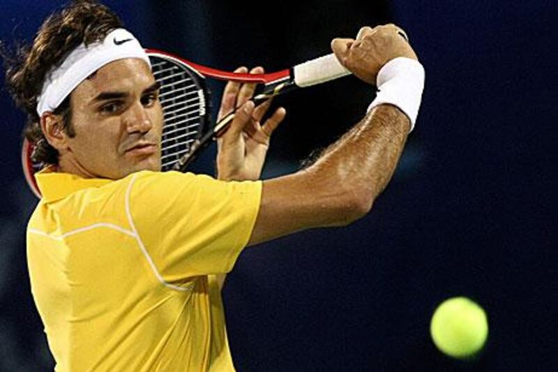 Roger Federer took little time in beating Somdev Devvarman 6-3, 6-3 at the Aviation Club yesterday.