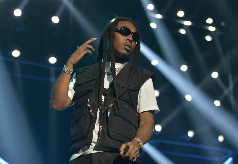 Takeoff was shot in a bowling alley in Houston, Texas. AP Photo