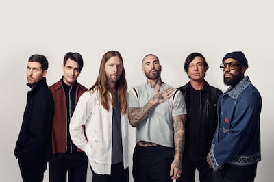 Maroon 5 will perform two decades worth of hits in Abu Dhabi. Photo: Ethara
