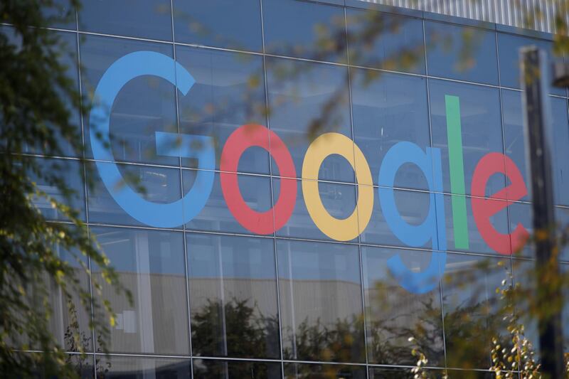 FILE PHOTO: A Google logo is seen at the company's headquarters in Mountain View, California, U.S., November 1, 2018. REUTERS/ Stephen Lam/File Photo