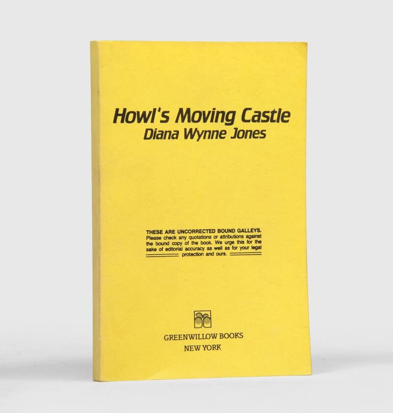 Other highlights of the catalogue include signed galley proofs of Diana Wynne Jones’s 'Howl’s Moving Castle' - the basis for the much-loved Studio Ghibli film. Peter Harrington