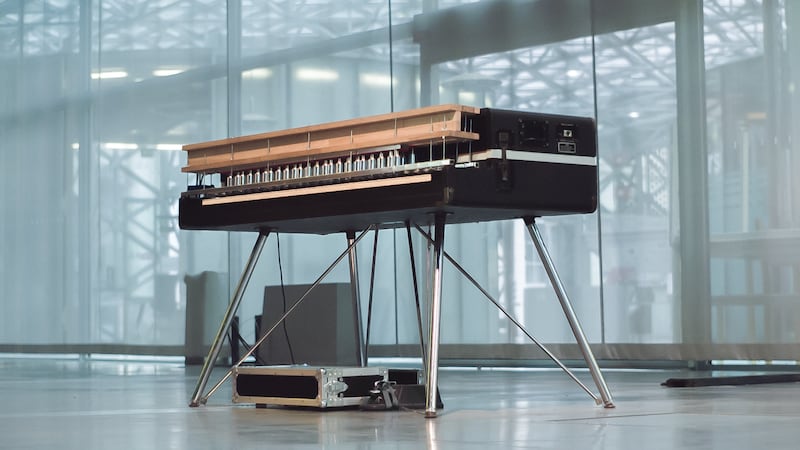 Charli Tapp's modified Yamaha CP80 uses computer-controlled electromagnets to produce an endless generative score