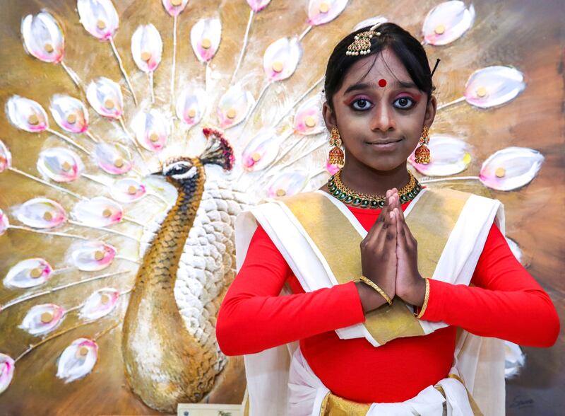 A young performer took to the stage in Abu Dhabi to celebrate the day. 