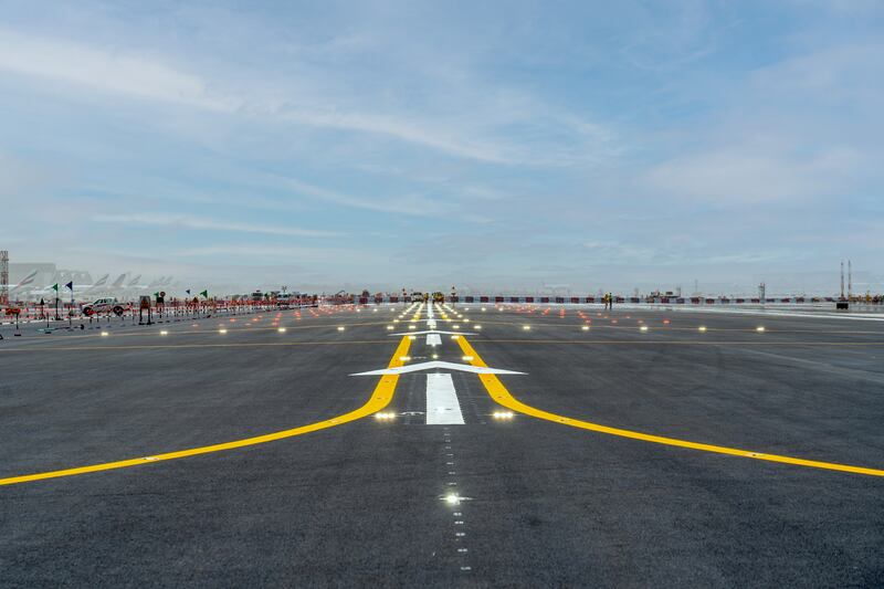 Dubai Airport’s northern runway repairs programme is on track for completion on June 22. All photos: Dubai Media Office