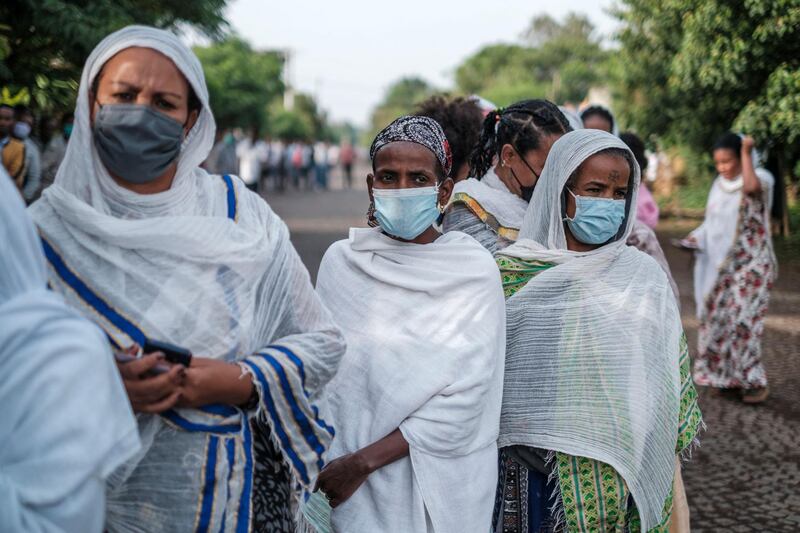 Voters in Ethiopia cast ballots in a delayed national election taking place against the backdrop of war and famine in the northern Tigray region and questions over the poll's credibility. AFP