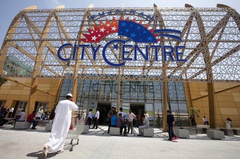 Above, Fujairah City Centre, Majid Al Futtaim’s 11th shopping mall in the UAE. The mall operator issued in October a $500 million perpetual bond. Sarah Dea / The National