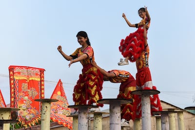 Parades, dance and firecrackers are a huge part of Lunar New Year celebrations. Reuters