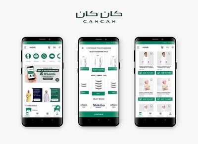 The CanCan app allows people to order made-to-measure kanduras through AI technology. Photo: CanCan