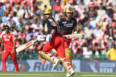 Faf du Plessis and Virat Kohli remain the star batsmen at Royal Challengers Bangalore. AFP