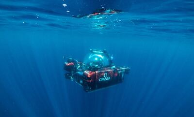 Divers will use high-tech submersibles - one of which can go as deep as 1,000 meters - for their research in the Maldives. Photo: Nekton