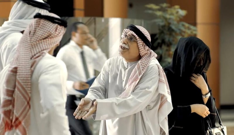 A scene from the Abu Dhabi Judicial Department‘s short film titled Perjury. Courtesy Abu Dhabi Judicial Department