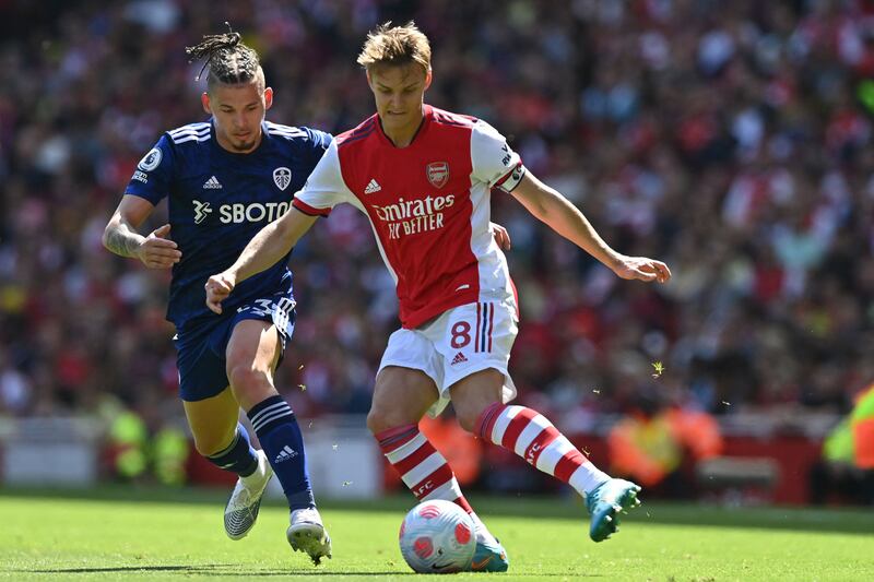 Martin Odegaard: 8. Showed during his half-season loan spell what he was capable of and quickly became a key player in his debut campaign as a permanent Arsenal player. Provided the creativity and guile that had been missing since the prime Mesut Ozil years. AFP