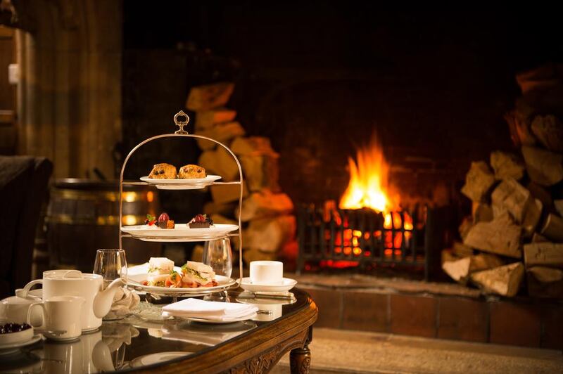 Afternoon tea at the Waterford Castle hotel. Courtesy Waterford Castle Hotel & Golf Resort