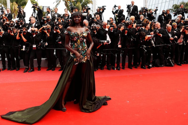 Nyadak 'Duckie' Thot attends the screening of 'Once Upon A Time In Hollywood' during the Cannes Film Festival on May 21, 2019. EPA