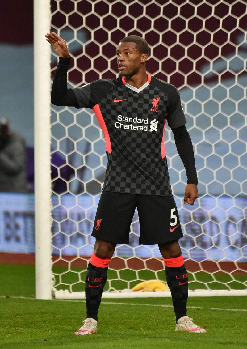 Georginio Wijnaldum - 5: Brilliant diagonal ball into the box to give Robertson chance after 10 minutes but little other big moments from the Dutchman in a disastrous Liverpool performance. Reuters