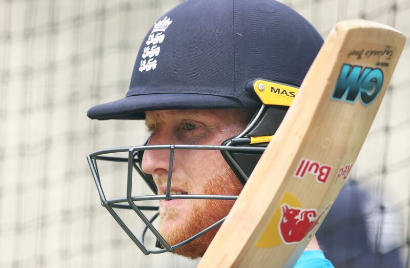 Ben Stokes during a nets session at The Gabba, Brisbane. PA